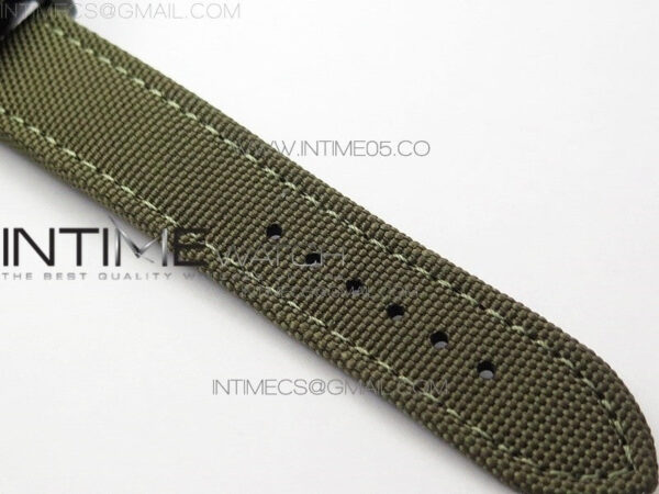 Avenger Bandit Titanium DLC B50 Best Edition Gray Carbon Dial on Green Nylon Strap A7750 – Bild 15