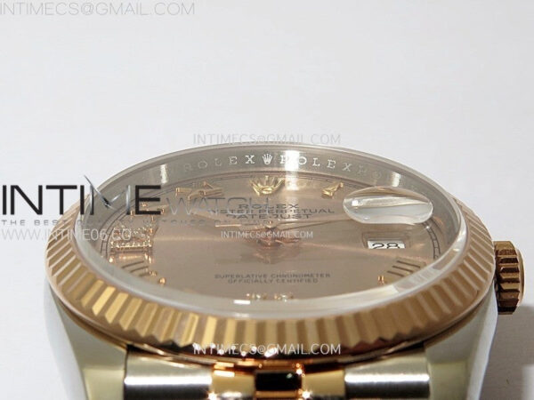 DateJust 36 SS 126231 904L SS/RG VSF 1:1 Best Edition Rose Gold Dial Roman Markers on Jubilee Bracelet VS3235 – Bild 11