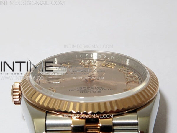 DateJust 36 SS 126231 904L SS/RG VSF 1:1 Best Edition Rose Gold Dial Roman Markers on Jubilee Bracelet VS3235 – Bild 12