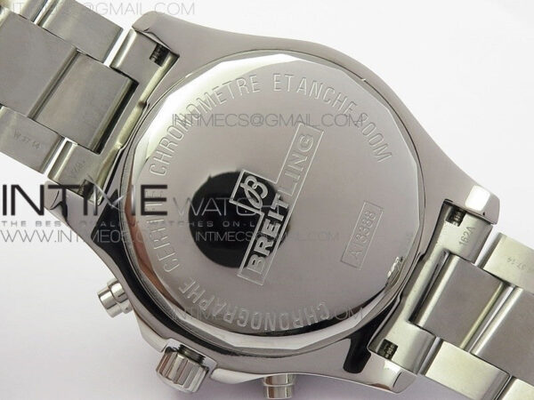 Avenger Chronograph 43mm SS B12F Best Edition Black Dial on SS Bracelet A7750 – Bild 23