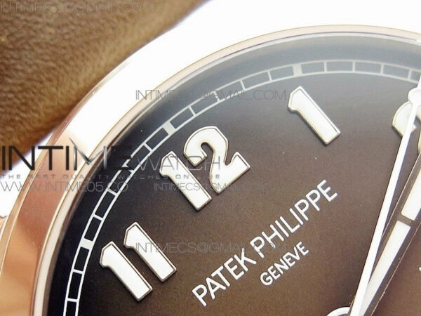 Calatrava 5524R Pilot Travel Time RG GRF Brown Dial on Brown Leather Strap A324 V2 – Bild 10