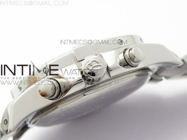 Avenger Chronograph 43mm SS B12F Best Edition White Dial on SS Bracelet A7750 – Bild 10