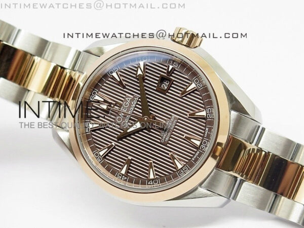 AQUA TERRA 150M SS/RG Brown textured dial Ladies 1:1 Miyota 8520 – Bild 3