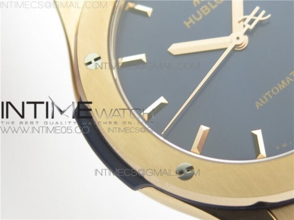 Classic Fusion 45mm RG WWF 1:1 Best Edition Blue Dial on Blue Gummy Strap A2892 – Bild 6