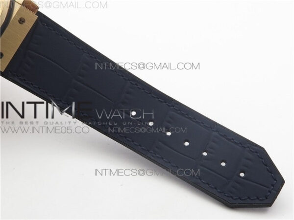 Classic Fusion 45mm RG WWF 1:1 Best Edition Blue Dial on Blue Gummy Strap A2892 – Bild 17
