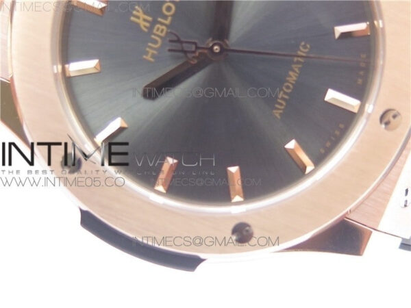 Classic Fusion 45mm RG WWF 1:1 Best Edition Gray Dial on Black Gummy Strap A2892 – Bild 3