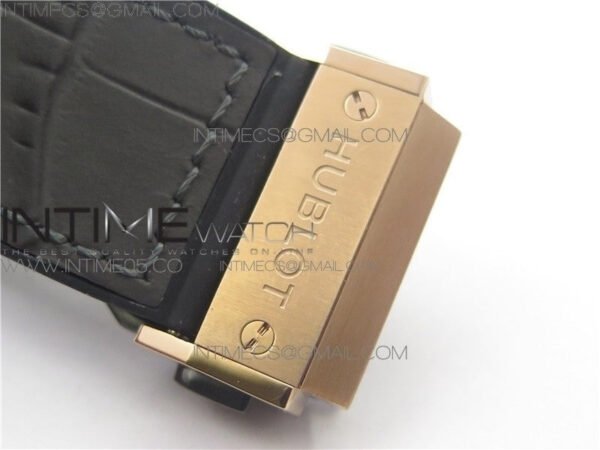 Classic Fusion 45mm RG WWF 1:1 Best Edition Gray Dial on Black Gummy Strap A2892 – Bild 9