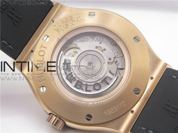 Classic Fusion 45mm RG WWF 1:1 Best Edition Gray Dial on Black Gummy Strap A2892 – Bild 15