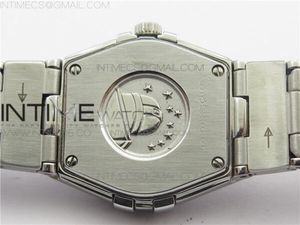 Constellation Ladies 27mm K11F 1:1 Best Edition SS White MOP Textured Dial Diamonds Markers on SS Bracelet ETA Quartz – Bild 15