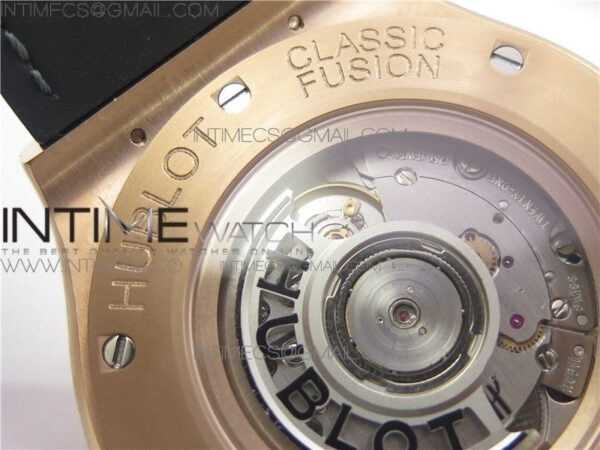 Classic Fusion 45mm RG WWF 1:1 Best Edition Gray Dial on Black Gummy Strap A2892 – Bild 16