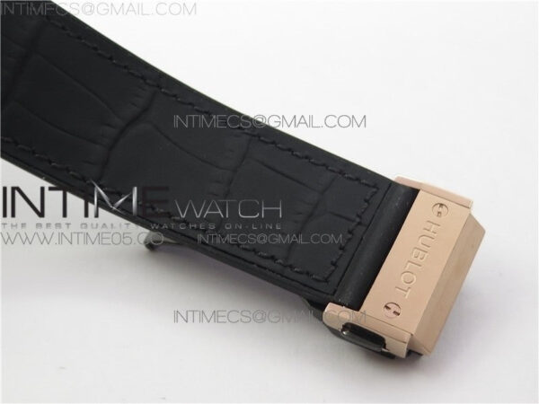 Classic Fusion 45mm RG WWF 1:1 Best Edition Black Dial on Black Gummy Strap A2892 – Bild 10