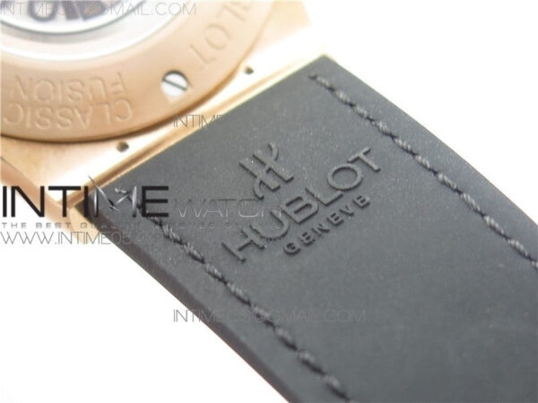 Classic Fusion 45mm RG WWF 1:1 Best Edition Black Dial on Black Gummy Strap A2892 – Bild 16