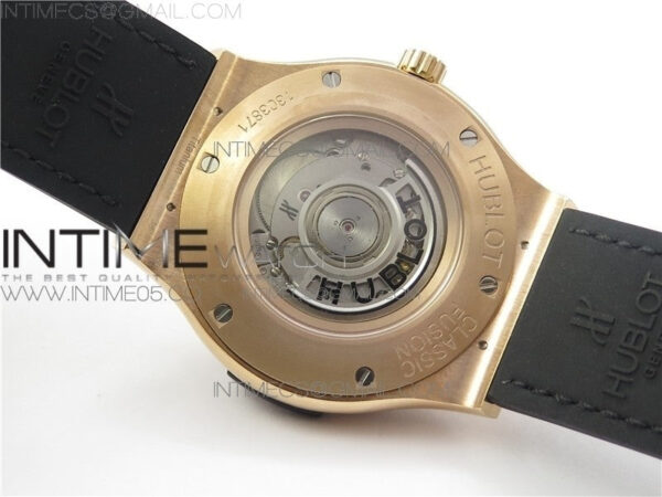 Classic Fusion 45mm RG WWF 1:1 Best Edition Black Dial on Black Gummy Strap A2892 – Bild 17