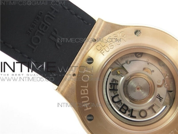 Classic Fusion 45mm RG WWF 1:1 Best Edition Black Dial on Black Gummy Strap A2892 – Bild 19
