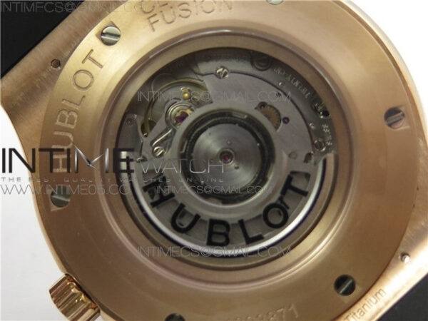 Classic Fusion 45mm RG WWF 1:1 Best Edition Black Dial on Black Gummy Strap A2892 – Bild 21