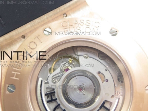 Classic Fusion 45mm RG WWF 1:1 Best Edition Black Dial on Black Gummy Strap A2892 – Bild 22