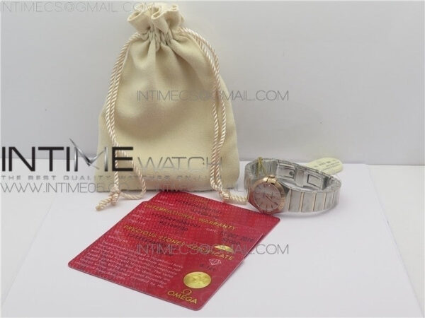 Constellation Ladies 27mm K11F 1:1 Best Edition SS/RG White MOP Dial Diamonds Markers on SS/RG Bracelet ETA Quartz – Bild 26