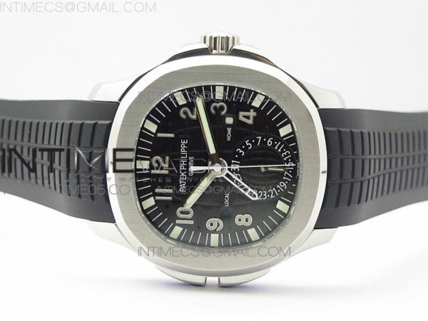 Aquanaut 5164A SS GRF Best Edition Black Dial on Black Rubber Strap A324 V2 – Bild 3