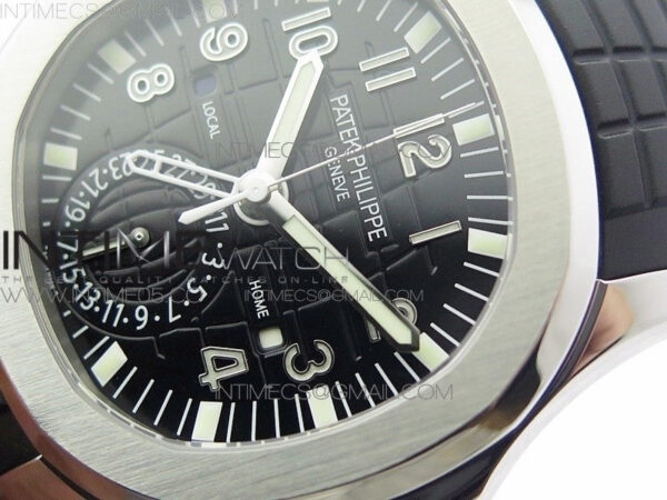 Aquanaut 5164A SS GRF Best Edition Black Dial on Black Rubber Strap A324 V2 – Bild 4