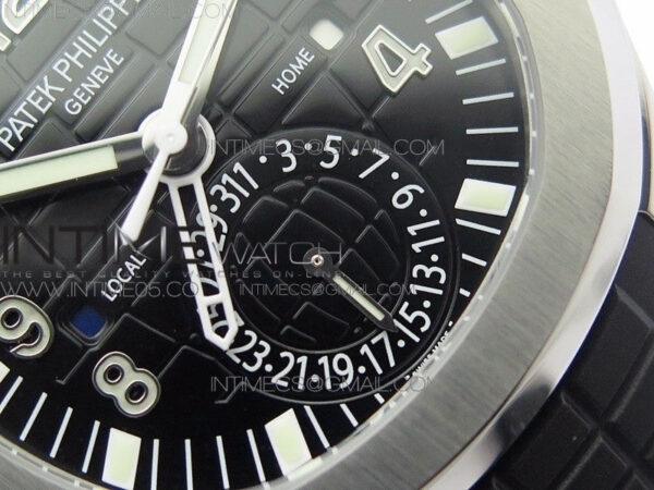 Aquanaut 5164A SS GRF Best Edition Black Dial on Black Rubber Strap A324 V2 – Bild 6