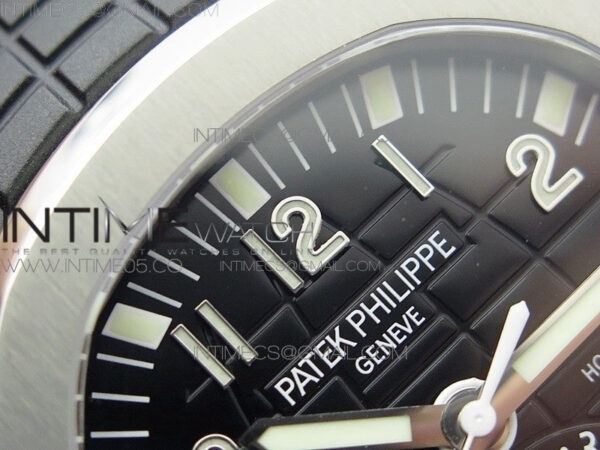 Aquanaut 5164A SS GRF Best Edition Black Dial on Black Rubber Strap A324 V2 – Bild 10