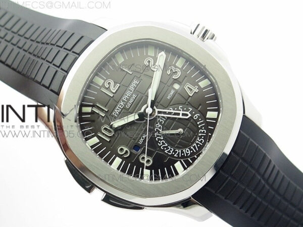Aquanaut 5164A SS GRF Best Edition Brown Dial on Black Rubber Strap A324 V2 – Bild 2