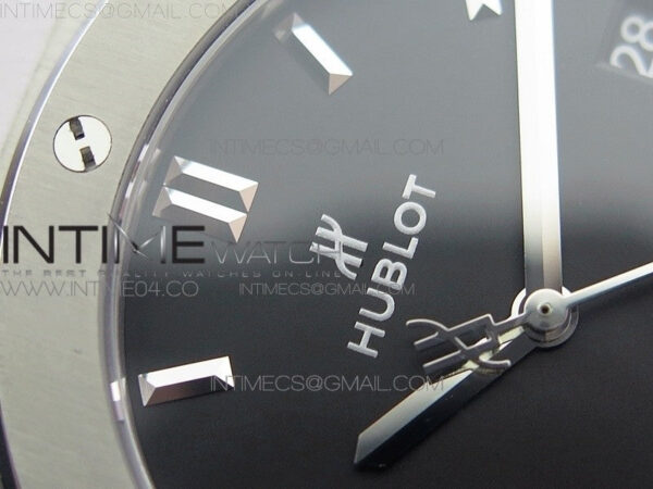Classic Fusion 45mm Titanium WWF 1:1 V2 Best Edition Black Dial On Black Gummy Strap Asian HB1112 – Bild 7