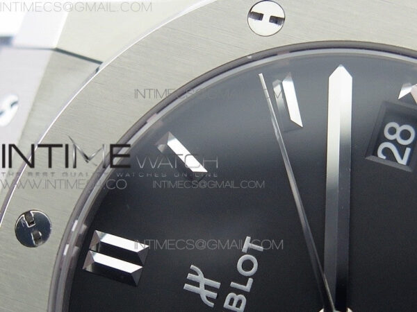 Classic Fusion 45mm Titanium WWF 1:1 V2 Best Edition Black Dial On Black Gummy Strap Asian HB1112 – Bild 8