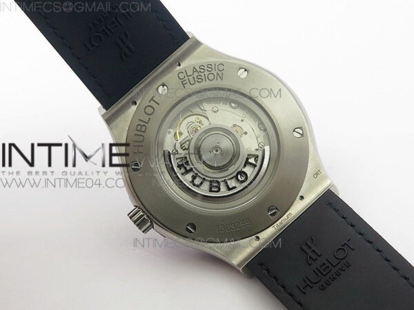 Classic Fusion 45mm Titanium WWF 1:1 V2 Best Edition Black Dial On Black Gummy Strap Asian HB1112 – Bild 21