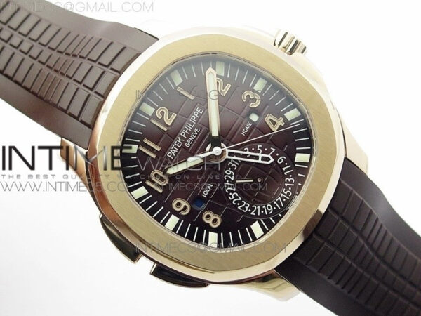 Aquanaut 5164R RG GRF Best Edition Brown Dial on Brown Rubber Strap A324 V2 – Bild 2