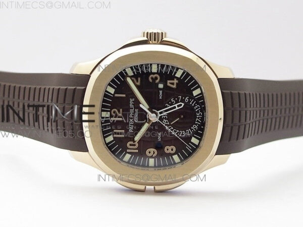 Aquanaut 5164R RG GRF Best Edition Brown Dial on Brown Rubber Strap A324 V2 – Bild 3