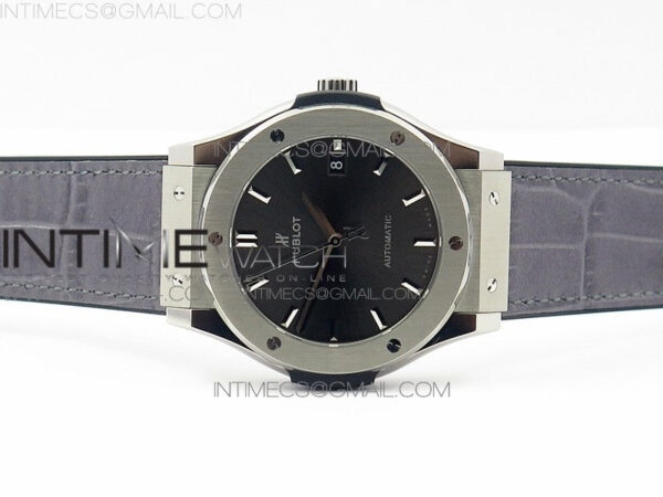 Classic Fusion 45mm Titanium WWF 1:1 V2 Best Edition Gray Dial On Gray Gummy Strap Asian HB1112 – Bild 3
