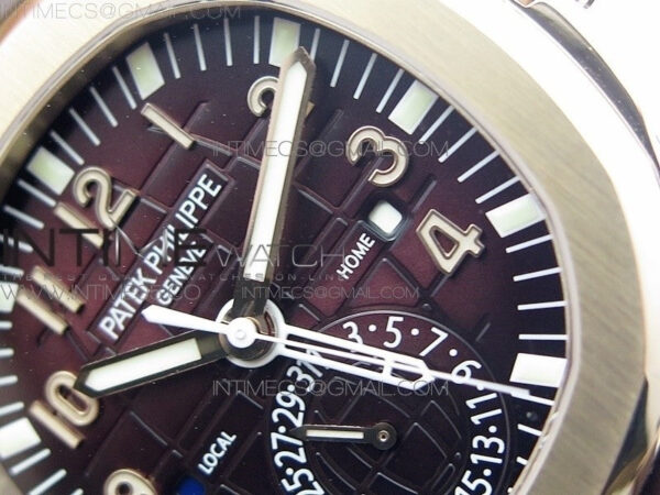 Aquanaut 5164R RG GRF Best Edition Brown Dial on Brown Rubber Strap A324 V2 – Bild 5