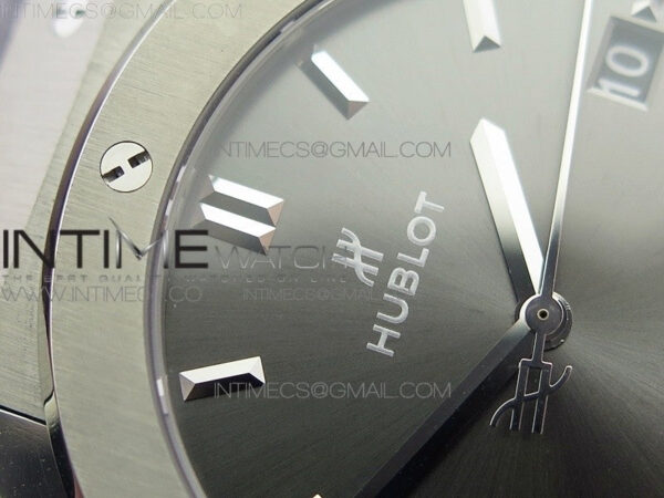 Classic Fusion 45mm Titanium WWF 1:1 V2 Best Edition Gray Dial On Gray Gummy Strap Asian HB1112 – Bild 7