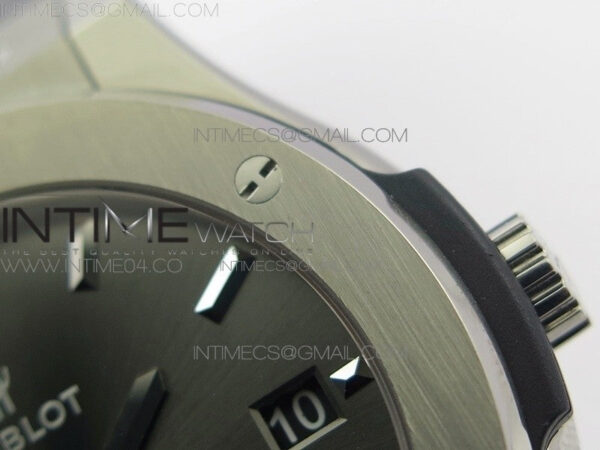 Classic Fusion 45mm Titanium WWF 1:1 V2 Best Edition Gray Dial On Gray Gummy Strap Asian HB1112 – Bild 8