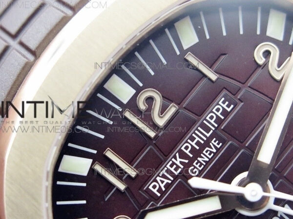 Aquanaut 5164R RG GRF Best Edition Brown Dial on Brown Rubber Strap A324 V2 – Bild 9