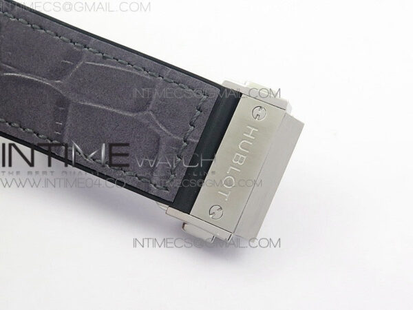Classic Fusion 45mm Titanium WWF 1:1 V2 Best Edition Gray Dial On Gray Gummy Strap Asian HB1112 – Bild 13