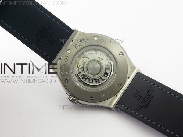 Classic Fusion 45mm Titanium WWF 1:1 V2 Best Edition Gray Dial On Gray Gummy Strap Asian HB1112 – Bild 17
