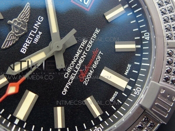 AVENGER BLACKBIRD V17311 Ti DLC 1:1 Best Edition Black Dial Diamonds Bezel on Nylon Strap A2824 – Bild 5