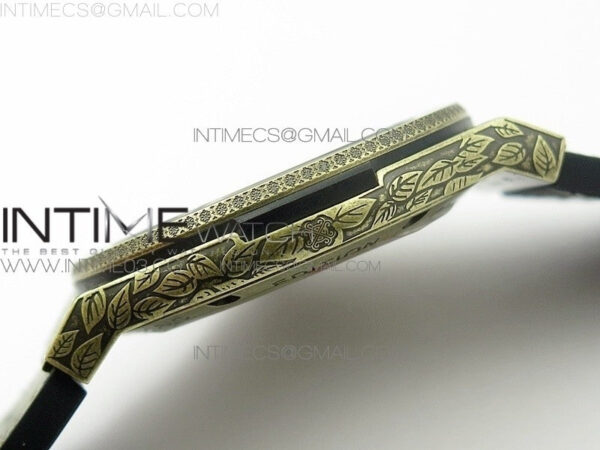 Classic Fusion 45mm YG Engravings Case SRF Best Edition Green dial On Green Gummy Strap A2892(Free box) – Bild 9