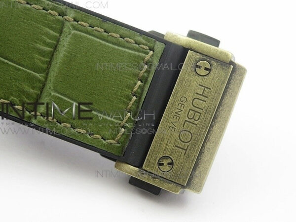 Classic Fusion 45mm YG Engravings Case SRF Best Edition Green dial On Green Gummy Strap A2892(Free box) – Bild 11