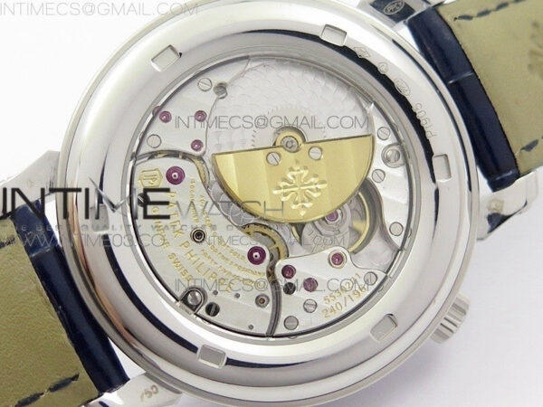 6104P Moon SS Black Dial on Black Leather Strap A240 V2 – Bild 10