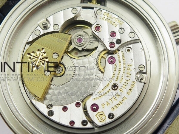 6104P Moon SS Black Dial on Black Leather Strap A240 V2 – Bild 11