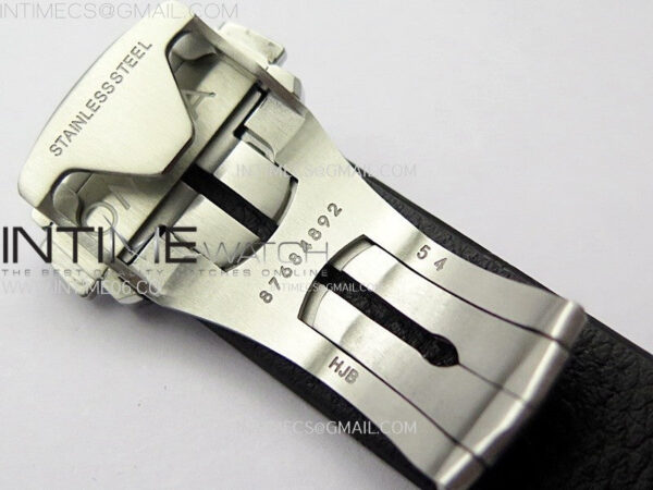Constellation 39mm SS TWF Silver Gray Dial on Black Leather Strap A8800 – Bild 13