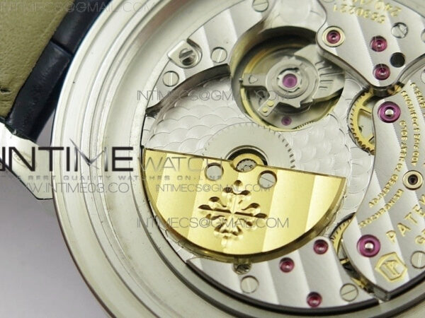 6104P Moon SS Black Dial on Black Leather Strap A240 V2 – Bild 13