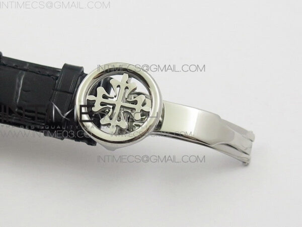 6104P Moon SS Black Dial on Black Leather Strap A240 V2 – Bild 14
