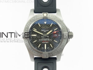 AVENGER BLACKBIRD V17311 Ti DLC 1:1 Best Edition Black CF Dial on Nylon Strap A2824