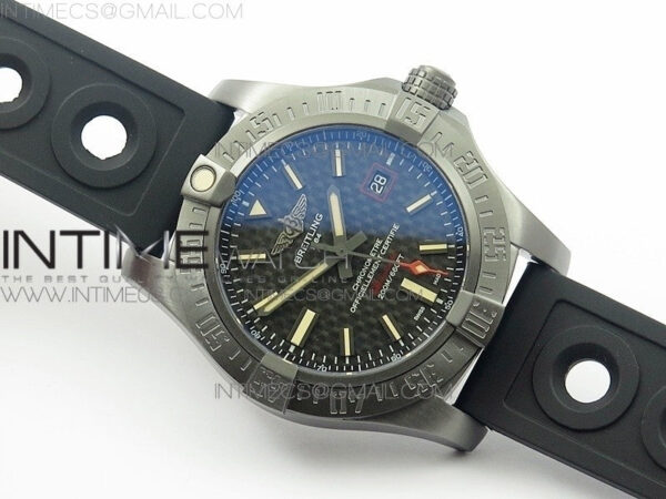 AVENGER BLACKBIRD V17311 Ti DLC 1:1 Best Edition Black CF Dial on Nylon Strap A2824 – Bild 2