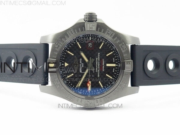 AVENGER BLACKBIRD V17311 Ti DLC 1:1 Best Edition Black CF Dial on Nylon Strap A2824 – Bild 3