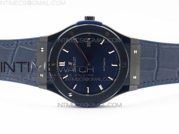 Classic Fusion 45mm DLC SRF Best Edition Blue dial On Blue Gummy Strap A2892 – Bild 3